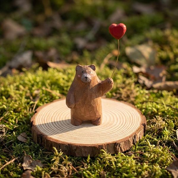 Bear with Heart Balloon