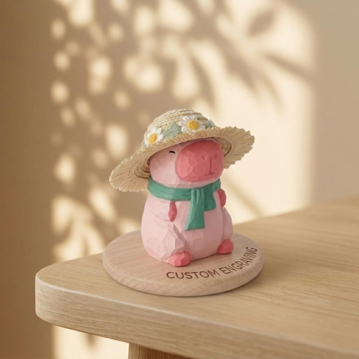 Capybara (Personalised), hand-carved wooden figurine