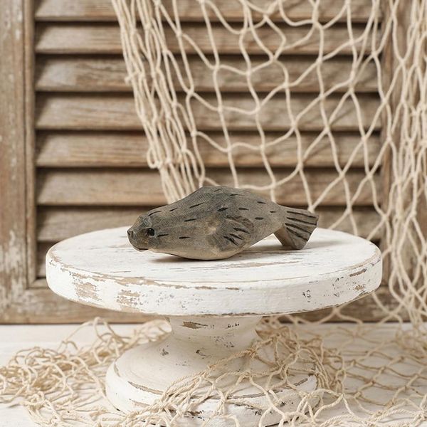 Wooden Seal Figurine, hand-carved wooden figurine