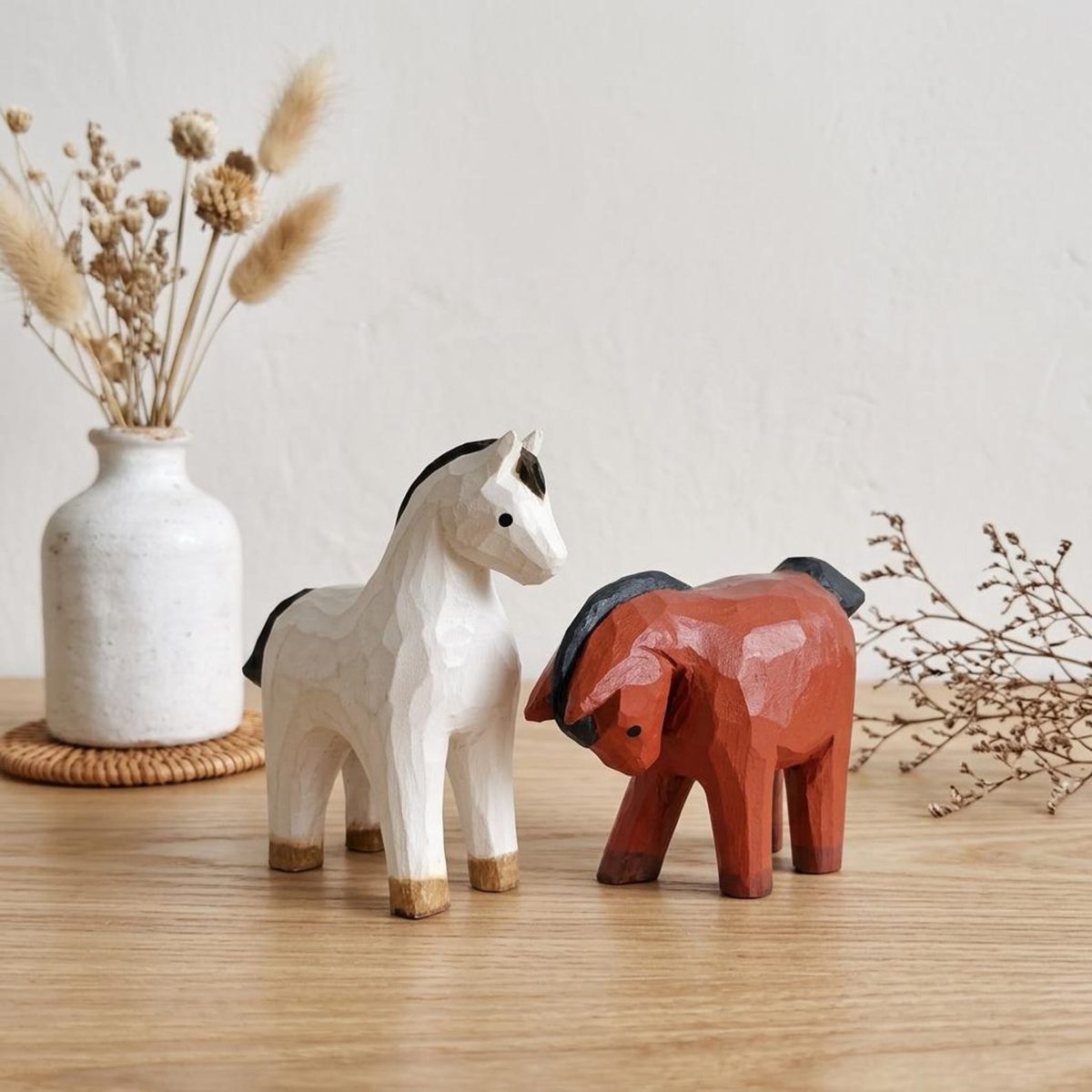 White Horse, Head Up on a base that can be personalised with a name or date.
